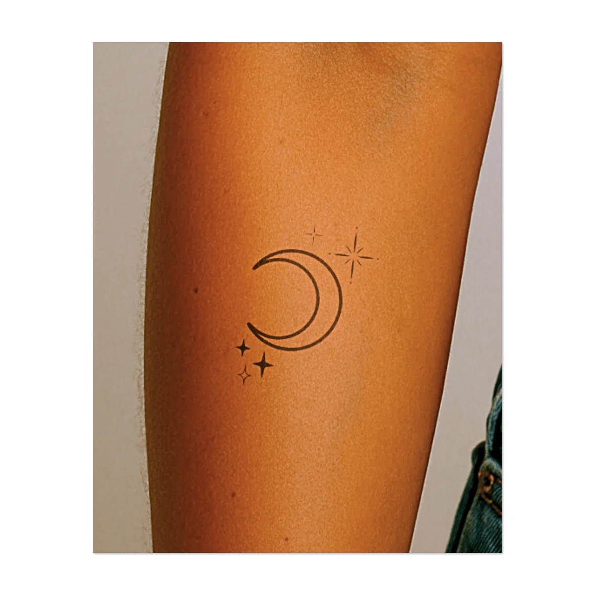 Himmlischer Mond und Sterne