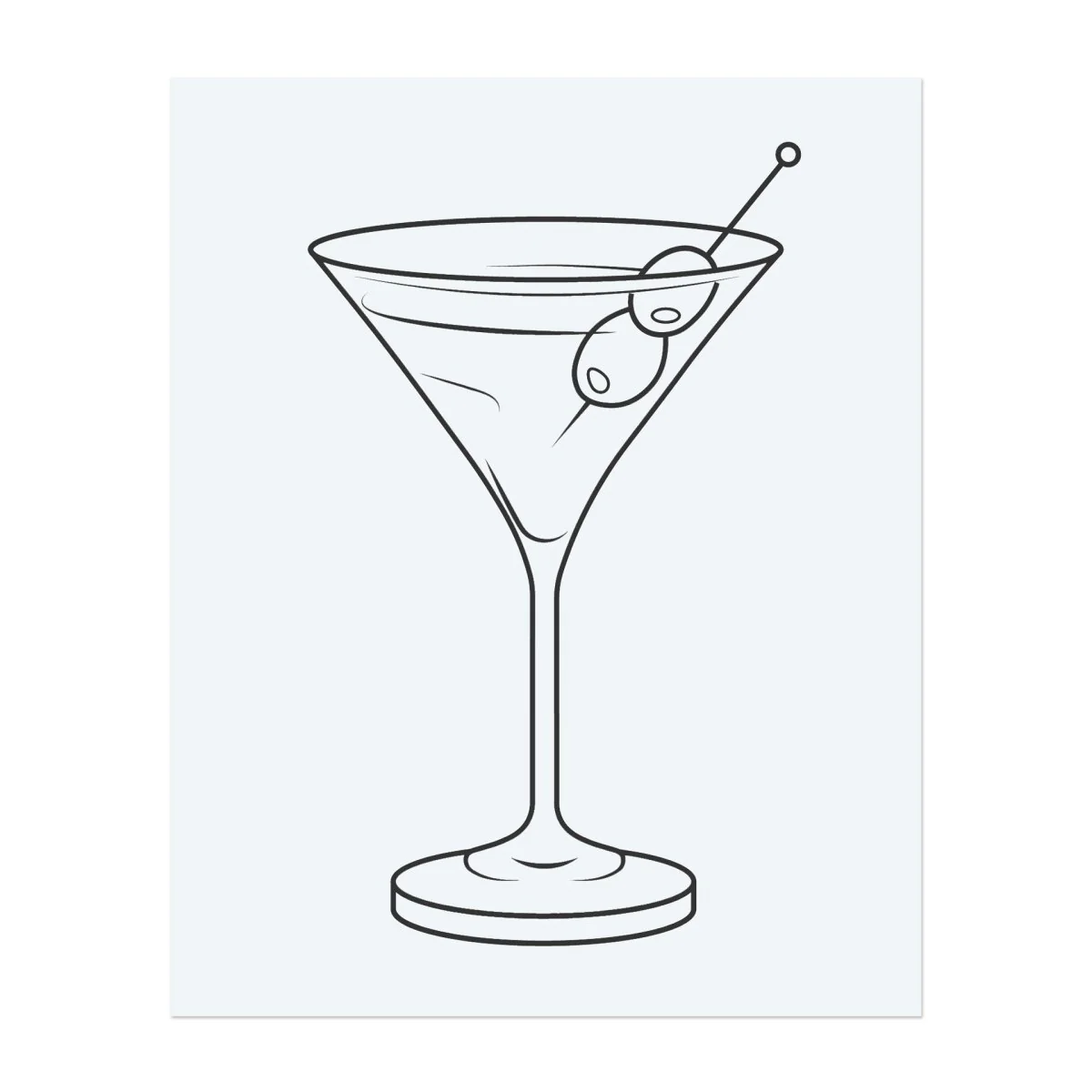 Martini-Glas-Umriss - Image 2