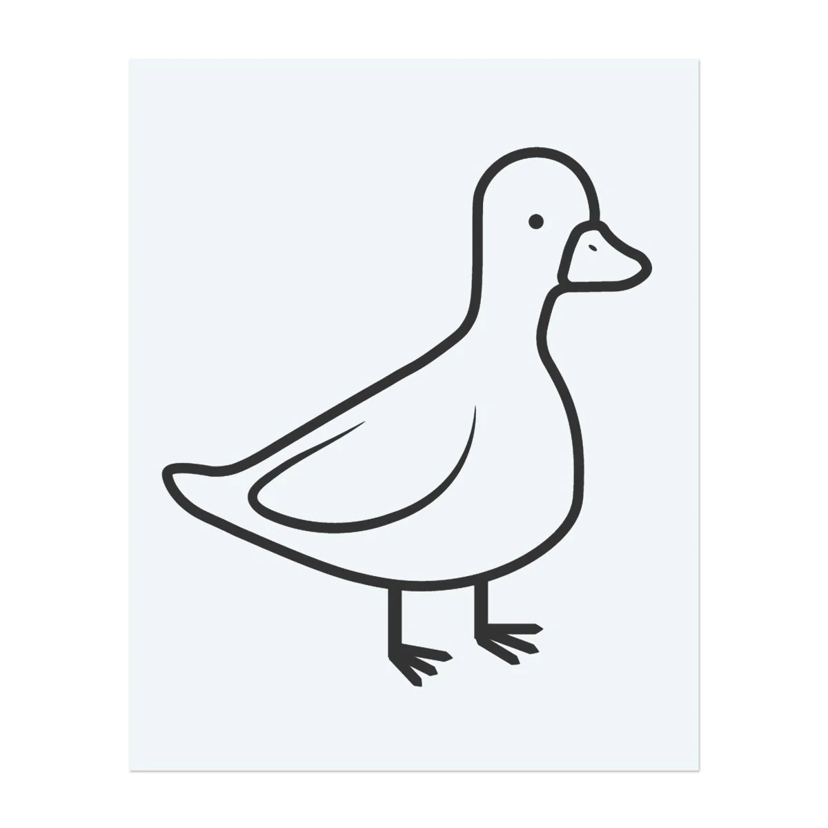 Minimal Duck Outline - Image 2