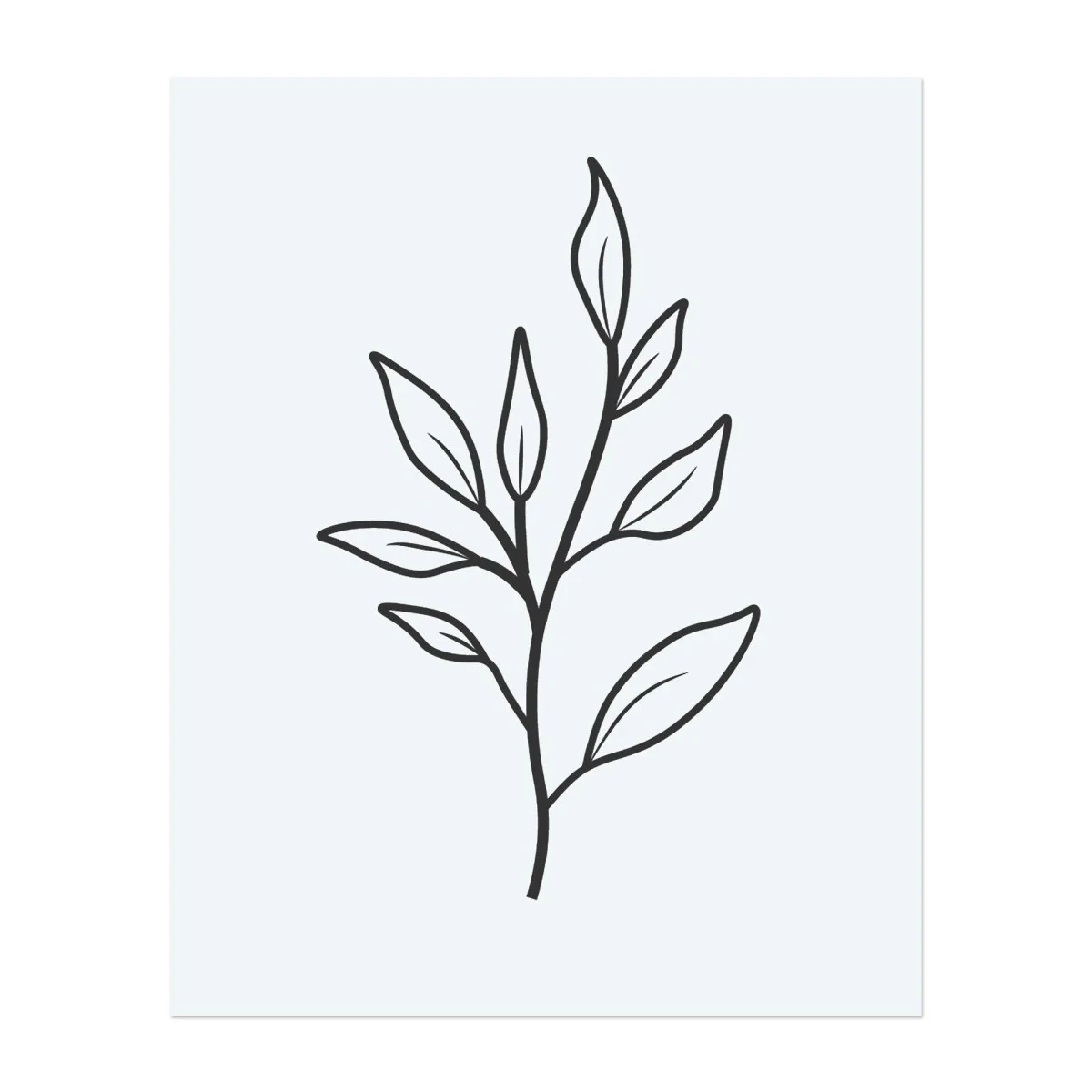 Minimalistisches botanisches Tattoo - Image 2
