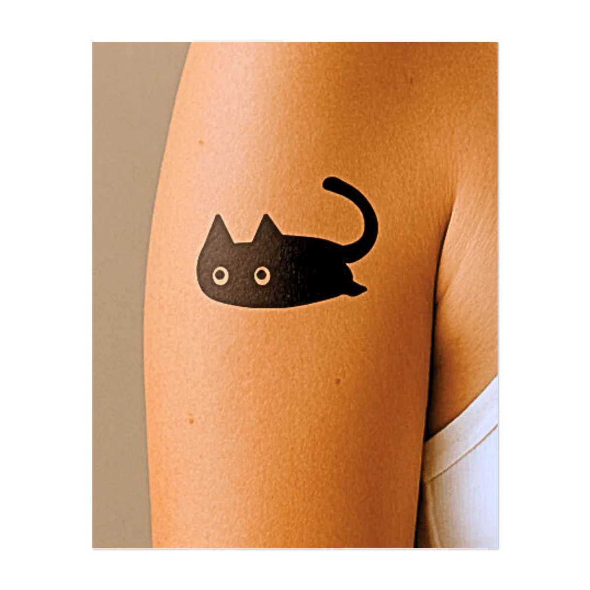 Verspielte Katzensilhouette